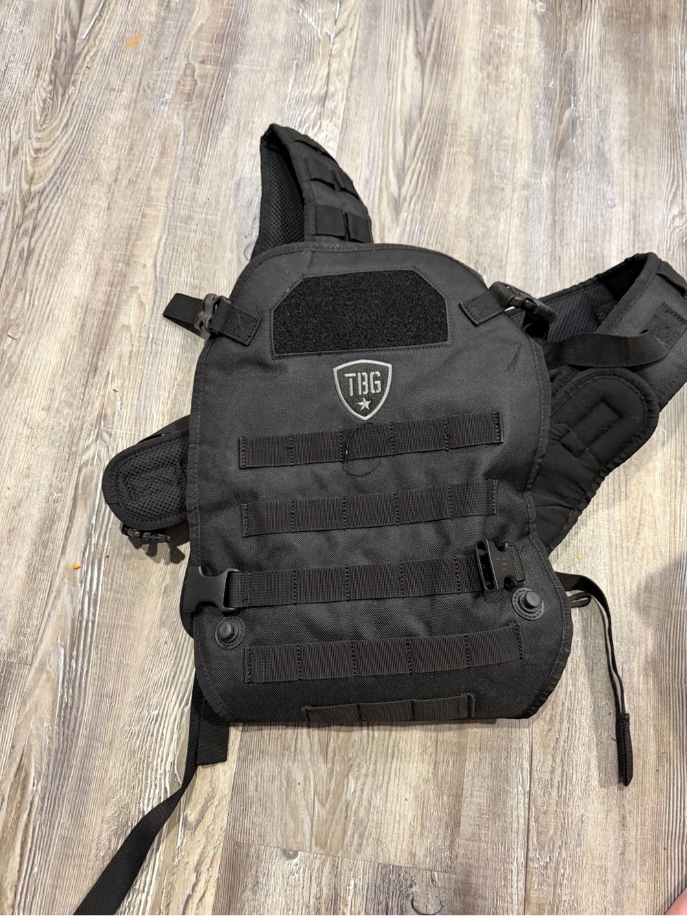 TBG Black Tactical Chest Rig Vest - Men's